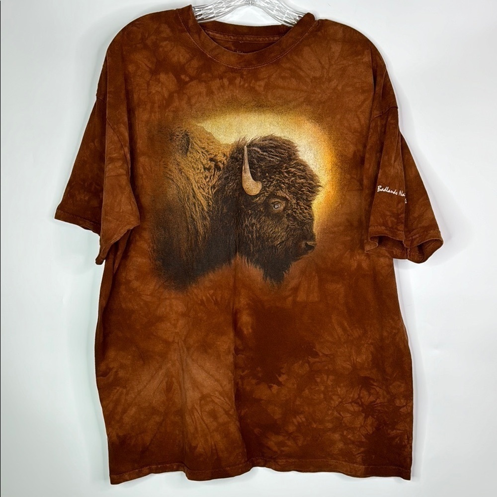 The Mountain Bison Badlands National Park Brown Tshirt Size XL
